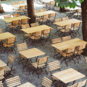 Weishäupl Trassenmöbel Outdoormöbel Classic Holz Restaruantbestuhlung
