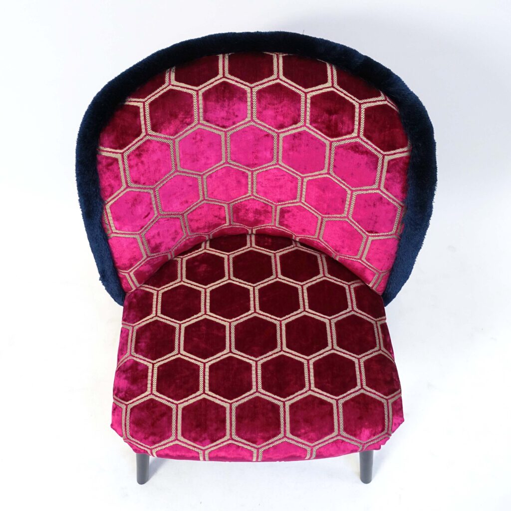 Cocktailsessel pink mit Fransen- Raumausstattung Schwarzmeier-O Cocktailsessel pink mit Fransen- Raumausstattung Schwarzmeier-O