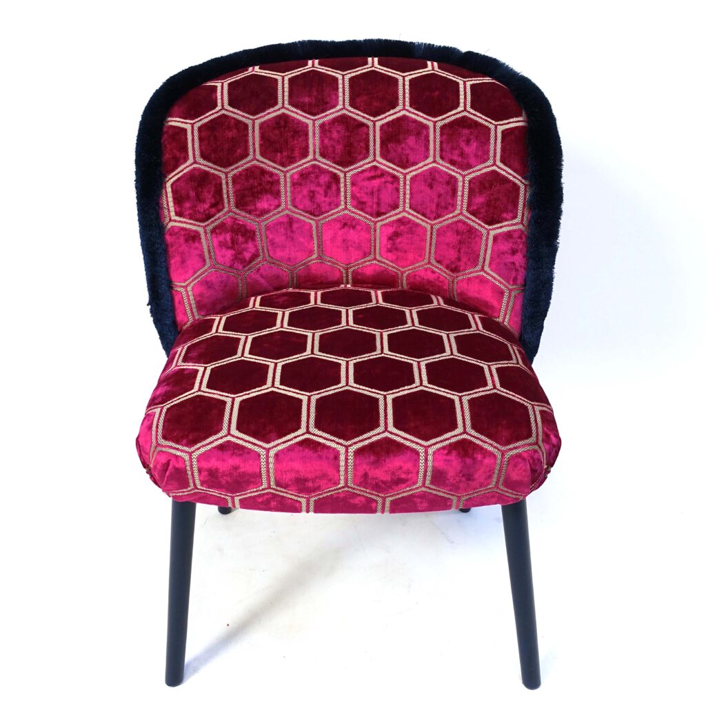 Cocktailsessel pink mit Fransen- Raumausstattung Schwarzmeier-V Cocktailsessel pink mit Fransen- Raumausstattung Schwarzmeier-V